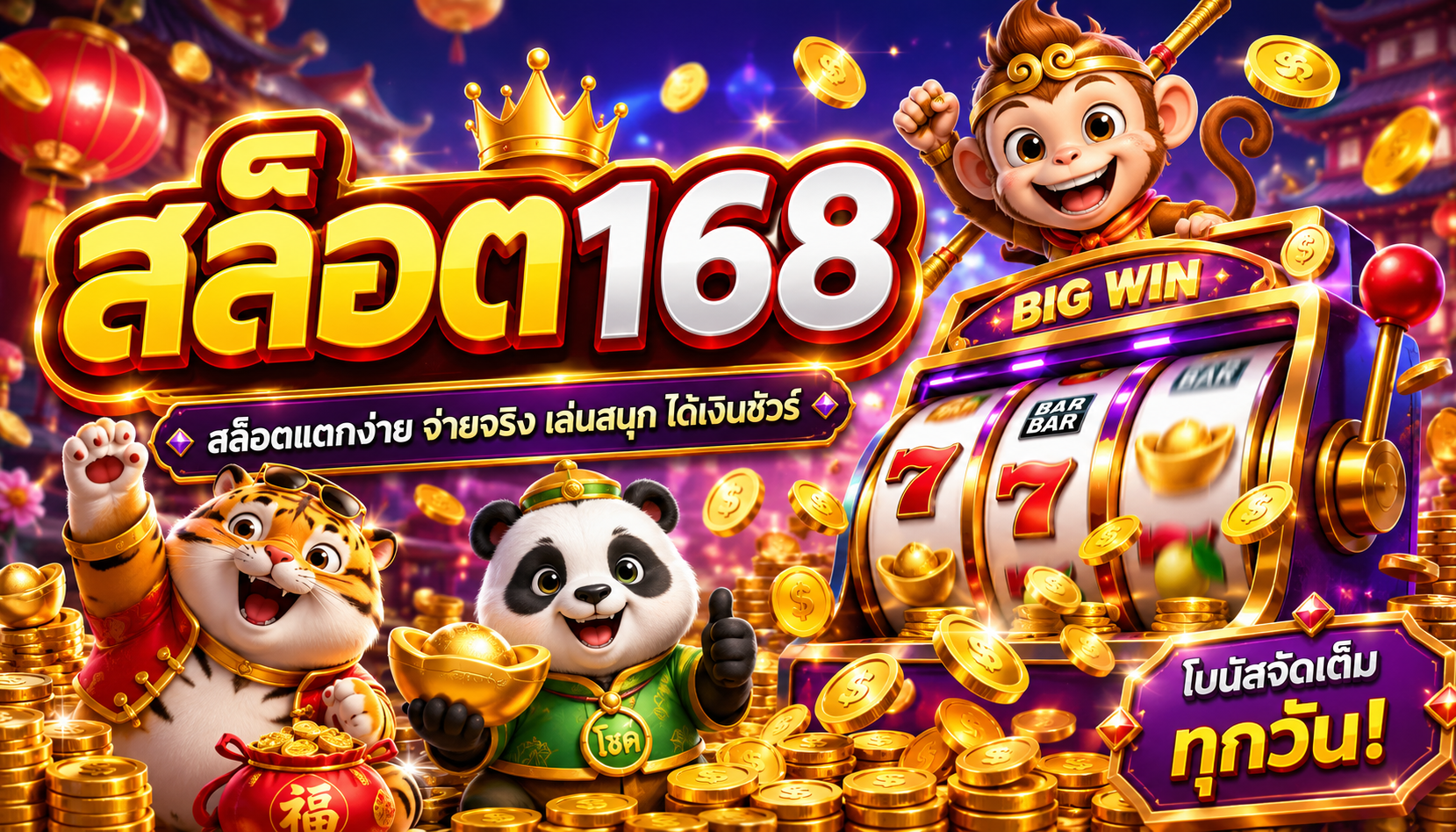 สล็อต168 เว็บสล็อตแตกง่าย รวมเกมยอดนิยม ฝากถอนรวดเร็ว